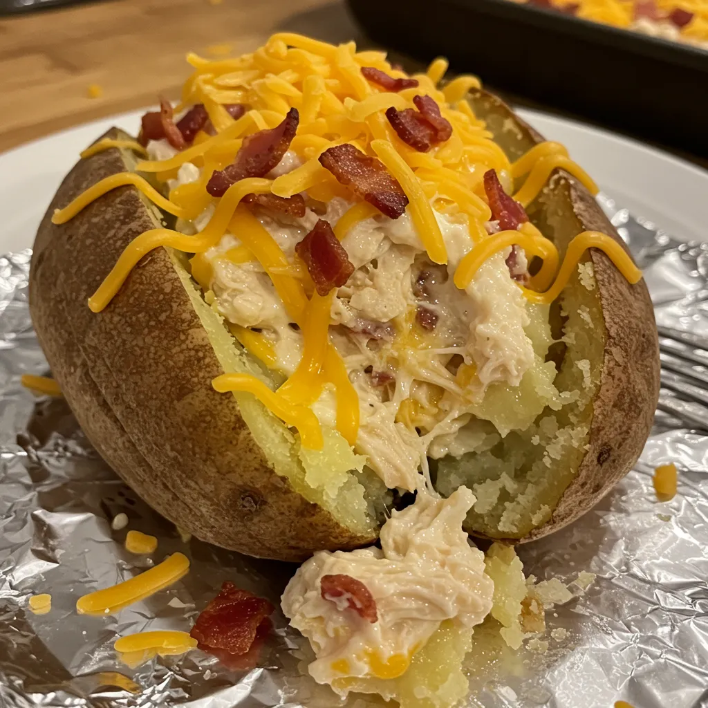 Crack Chicken Stuffed Baked Potatoes: Ultimate Loaded Comfort Food Perfection - secondary view
